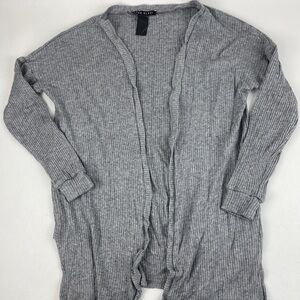 Como Black Cardigan Sweater Womens Medium Gray